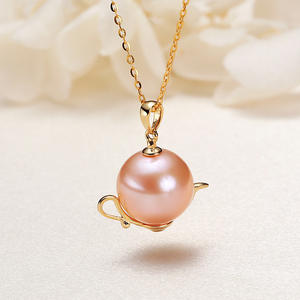 Collar de Perlas de Agua Dulce Edison al por Mayor con Colgante de Plata 925 y Cadena para Clavícula, Joyería para Mujer - Product Image 2