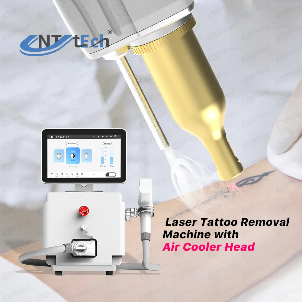 Professionele Q Switched Nd Yag Laser Tattoo Remover Hollywood Carbon Schil Laser Facial Machine