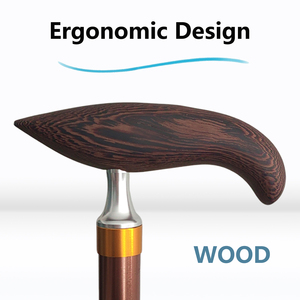 折りたたみ式軽量アルミ製調節可能携帯杖、男性女性高齢者向け - Product Image 3