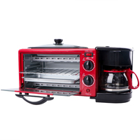 Machine à petit-déjeuner multifonctionnelle avec contrôle de la température, 3 en 1, pour la famille, machine à petit-déjeuner électrique RAF 7L+600ML avec porte en verre