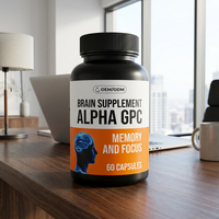 Capsules Alpha GPC 600mg à Marque Blanche OEM/ODM – Soutien Cérébral Nootropique, Mémoire, Concentration, Fonction Cognitive, Sommeil – Usage Adulte