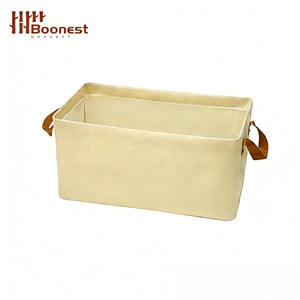 Cesta de Almacenamiento de Tela Personalizada OEM |   Contenedor de Almacenamiento Abierto con Asas |   Organizador de <span class=keywords><strong>Armario</strong></span> Plegable de Gran Capacidad - Product Image 3