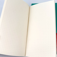 Cadeaux d'affaires promotionnels pour le bureau, logo personnalisé imprimé, papier d'art ligné A6, impression offset, reliure cousue, couverture souple, pelliculage