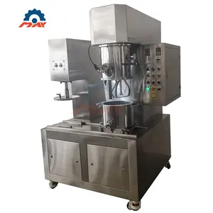 Laboratory Silicone Sealant Making Machine Vacuum High Viscosity Mixing Mixer 2L 5L 10L with hydraulic press extruder