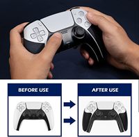 Autocollant de protection antidérapant personnalisé pour la peau du contrôleur PS5 Tapis de poignée de jeu absorbant la sueur avec impression