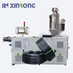 Xinrongplas automatic gas supply extruders making plastic pe pipe extrusion making machine line