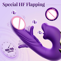 Großhandel 3-in-1 USB-Vibrator für Frauen mit 7 Frequenzen, G-Punkt-Stimulation, neues Modell für den Außenhandel, Mundklappen-Zungen-Vibrator