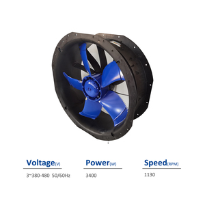 ZIEHL-ABEGG ZN091-ZIL.GL.V5P1 185822 380-480 50/60Hz 3.40KW 1130RPM เครื่องทำความเย็น AHU แกนพัดลมระบายความร้อน - Product Image 2
