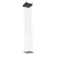 Yifa éclairage professionnel rideau de chute rvb 3in1 3D matrice lumière cristal 3D lumière pour la décoration de conception de scène
