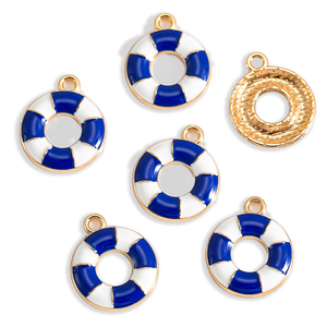 30 stili di charm nautici marini oceano mare tema ancora timone barca faro smalto Charms per gioielli accessori DIY W447 - Product Image 4