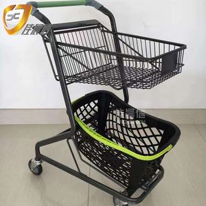 Carros de mano de alta calidad y <span class=keywords><strong>carrito</strong></span> de acero, bolsas de compras para supermercado - Product Image 4