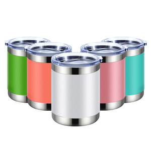 Vaso <span class=keywords><strong>de</strong></span> Vino sin Tallo <span class=keywords><strong>de</strong></span> Acero Inoxidable con Aislamiento al Vacío <span class=keywords><strong>de</strong></span> Doble Pared <span class=keywords><strong>de</strong></span> 10 oz al por Mayor con Tapa - Product Image 1