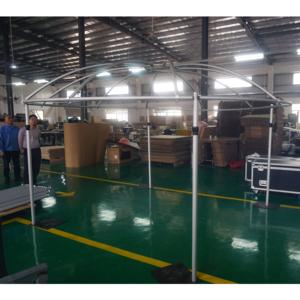 Kit de tréteaux et rideaux ronds télescopiques portables pour mariage, installation rapide - Product Image 2