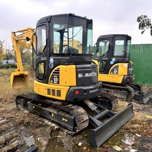 รถขุดขนาดเล็กมือสอง 5 ตัน ยี่ห้อโคมัตสึ รุ่น PC55MR ชั่วโมงการทำงานต่ำ เหมาะสำหรับงานก่อสร้างและวิศวกรรม  ขายรถขุดตีนตะขาบขนาดเล็กมือสอง - Product Image 1