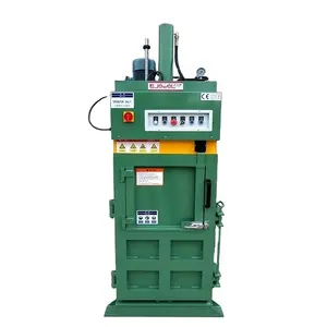 small-sized packing recycling vertical hydraulic marine waste and household garbage compactor baler machine
