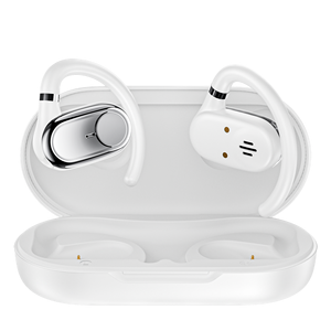 KANOSHIN Écouteurs sans fil à conduction osseuse, véritable écouteur à conduction osseuse avec mémoire, étanche IPX-4, casque à oreille ouverte, affichage numérique JL - Product Image 1