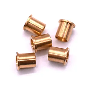 OEM custom flange sliding bushing brass/copper oil sleeve bushings