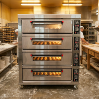 Four électrique commercial à 4 niveaux grande capacité pour boulangerie