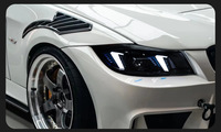 Conjunto de Faros Delanteros para BMW E90 05-12, Modificados con Nuevos Faros LED, Luces de Circulación Diurna e Intermitentes