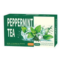 Sachets de thé aux feuilles de menthe poivrée séchées naturelles, favorisent la digestion, thé à la menthe aux herbes, rafraîchit l'haleine après les repas