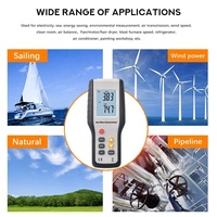 Harga Pabrik HTI HT-9819 Pengukur Kecepatan Angin Layar LCD Vane Anemometer Digital