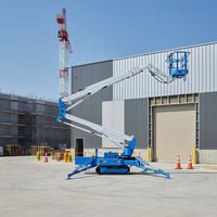 Plateforme élévatrice hydraulique autopropulsée multi-puissance Lemax LT16 avec une hauteur maximale de 24 m pour les travaux d'entretien