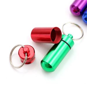 Boîte à pilules étanche en aluminium 17*48mm, étui pour médicaments, conteneur porte-clés - Product Image 6