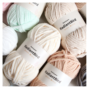Fil de polyester épais de haute qualité Sweet Beans 100G 5mm pour écharpe, couverture, tapis de niche - Product Image 6