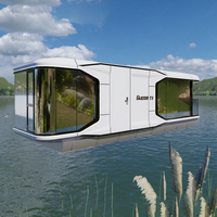Maison de camping préfabriquée portable de luxe mobile bateau de luxe capsule spatiale