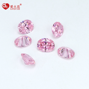 Envío rápido Wuzhou 5A Gemas Ovalado Corte brillante Piedra de circón M-Color Rosa Corte facetado <span class=keywords><strong>Zirconia</strong></span> cúbica Piedras sintéticas CZ - Product Image 4