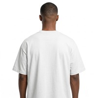 T-shirt Homme Oversize de Haute Qualité, Coupe Boxy, Épaules Tombantes, Impression Numérique Personnalisée, Style Streetwear, Conception OEM