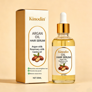 KINODIN Siero Vegano Naturale per Capelli con <span class=keywords><strong>Olio</strong></span> di Argan, Nutriente e Rinfrescante, Riparatore, Cura del Cuoio Capelluto, Idratante e Lenitivo - Product Image 1