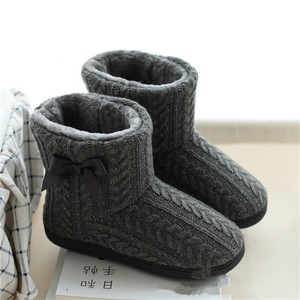 Women <strong>Ladies</strong> Girls Winter Knitted Fabric Plush Home Warm Indoor <strong>Slipper</strong> Boot <strong>Bootie</strong> - Product Image 5