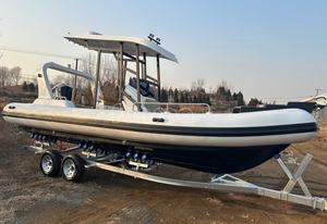 RIB760 Bote Neumático <span class=keywords><strong>de</strong></span> Casco Rígido <span class=keywords><strong>de</strong></span> 7.6m, Yate Deportivo <span class=keywords><strong>de</strong></span> Hypalon y Fibra <span class=keywords><strong>de</strong></span> Vidrio para 15 Personas, para Crucero y Pesca, con o sin Motor - Product Image 2