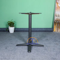 Base de table d'hôtel de café de tambour de conception moderne en fonte