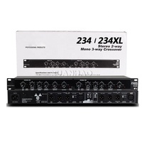 Crossover audio analogique en rack 234XL avec entrée/sortie XLR équilibrée 24 dB par octave pour ingénieur du son