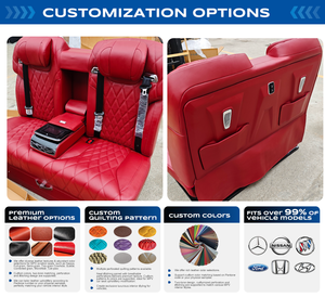 Sofá Cama de Lujo para Autocaravana, Asiento Reclinable Eléctrico con Masaje y Calefacción para Conversión de Furgoneta de <span class=keywords><strong>9</strong></span> <span class=keywords><strong>Plazas</strong></span> - Product Image 5