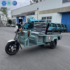 Tricycle électrique de transport de marchandises, tricycle électrique convertible à trois roues, tricycle de transport urbain à carrosserie ouverte, tricycle de loisirs - Product Image 5