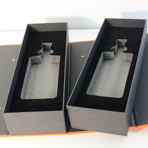 Tùy Chỉnh Sang Trọng Rượu Vang Đỏ Hộp Quà Tặng Thiết Lập 2 Lớp Cứng Nhắc PU Da Xử Lý Dập Nổi Hộp Cho Vodka Và Tequila Món Quà Giáng Sinh - Product Image 5