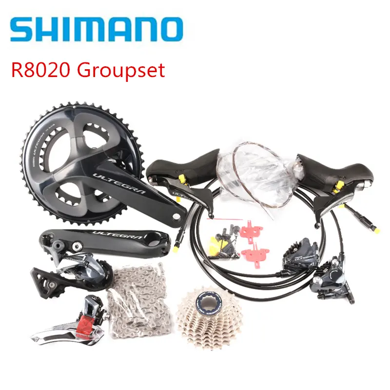 Shimano Ultegra R8020 gruppo bicicletta da strada 2x11 velocità freno a disco idraulico gruppo R8020 cambio R8070 Kit freno deragliatori