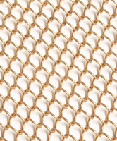 Panneau métallique ultra-léger en treillis décoratif en acier inoxydable à maille losangée diamantée de qualité supérieure pour suspension translucide