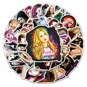 50 Pegatinas Personalizadas de Avril Lavigne, Estilo Rock Star, para Laptop, Patineta, Vinilo, Pegatinas de Cantante - Product Image 2