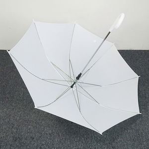Paraguas Publicitario Recto de Mango Largo, Color Blanco Puro, Apertura Semiautomática, Material Pongee, Protección UV, 105 cm - Product Image 3