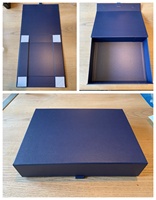 Boîte cadeau de luxe en carton blanc avec logo personnalisé, emballage de forme de livre, boîte cadeau magnétique en papier cartonné de qualité supérieure