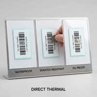Papel Térmico para Etiquetas E-Packet, Resistente a Tres Factores, 100 20 30 50 70 80 90 100, Autoadhesivo, para Códigos de Barras, Formato Cuadrado