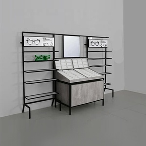 Optical Store <b>Sunglasses</b> Eyewear Floor Display Cabinet Shelf Optical Display Cabinets With Mirror - Product Image 5