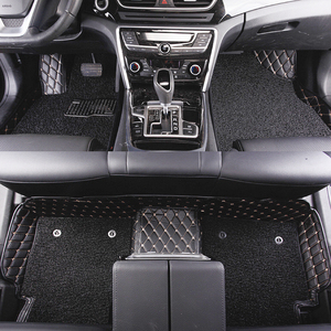 4 pièces, promotion d'usine, tapis de voiture en <span class=keywords><strong>cuir</strong></span> de luxe 5D, imperméables, accessoires intérieurs, tapis de sol pour voiture, pour <span class=keywords><strong>Peugeot</strong></span>/AUDI - Product Image 5