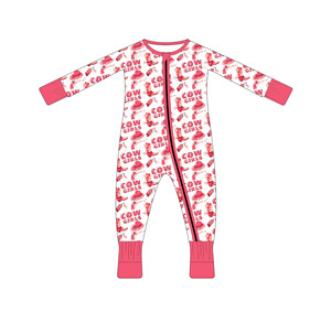 <span class=keywords><strong>Pijamas</strong></span> de Bambú Listos para Enviar, <span class=keywords><strong>Pijamas</strong></span> con Estampado Occidental, Ropa de Bebé de Bambú al por Mayor, Conjunto de Ropa de Bebé, Mameluco de Bebé - Product Image 2