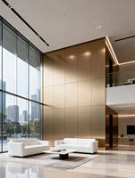 Panneau composite en aluminium antistatique moderne ACP feuille 4mm matériau de construction avec revêtement PE pour la décoration de la maison pour les appartements
