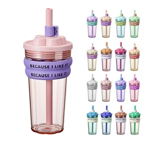 Factory Price Summer Plastic Reusable 19oz Leakproof Eco-Friendly Unisex Drinking Water Sport <b>Bottle</b> - Product Image 4